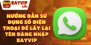 Hướng dẫn sử dụng số điện thoại để lấy lại tên đăng nhập Bayvip